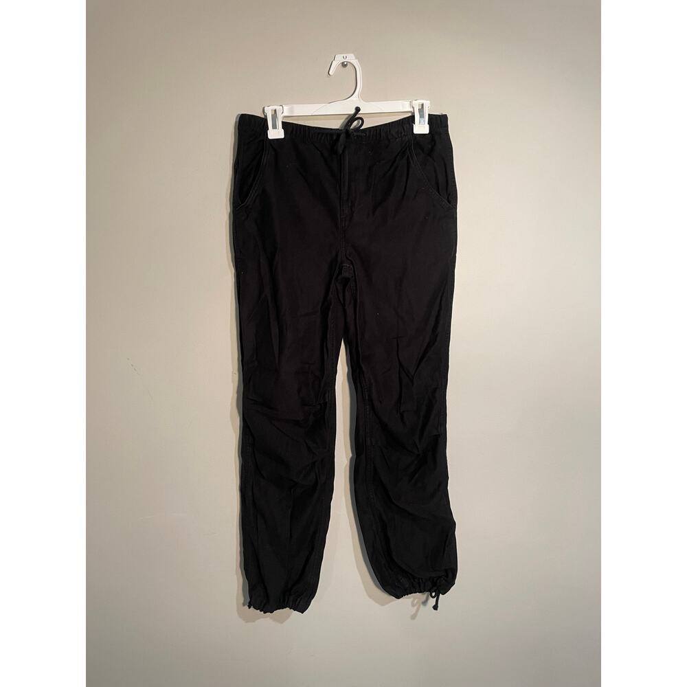 Aritzia TNA Black Cargo Drawstring Jogger Pants Size XS
